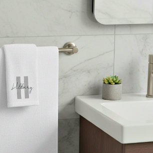Modernes, einfaches Personalisiertes Handtuch