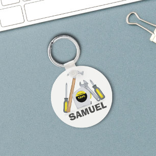 Modernes einfaches Rustikales Whimsikwerkzeug-Set Schlüsselanhänger