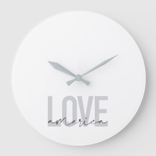 Modernes, einfaches, schicker, cooles Design der L Große Wanduhr
