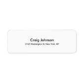 Modernes, einfaches Schlichtes Beruflich Schwarz & (Vorne)