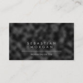 Modernes, einfaches Schwarz Minimalistisch texturi Visitenkarte (Vorderseite)
