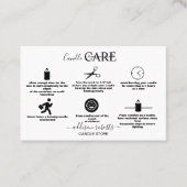 Modernes einfaches Schwarz-Weiß-Geschäft Visitenkarte (Vorderseite)