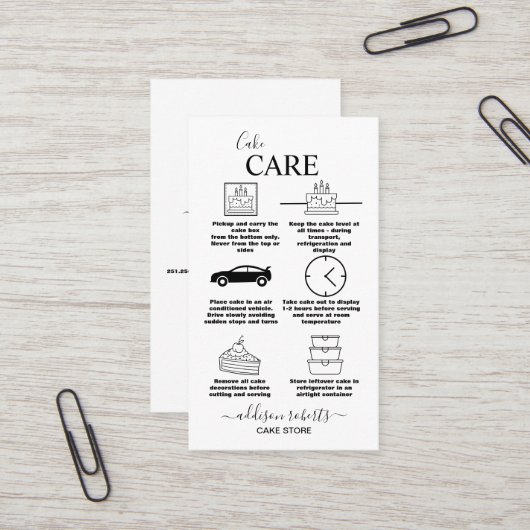 Modernes einfaches Schwarz-Weiß-Geschäft Visitenkarte (Vorderseite/Rückseite Beispiel)