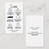 Modernes einfaches Schwarz-Weiß-Geschäft Visitenkarte (Vorne/Hinten)