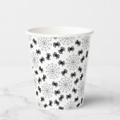 Modernes, einfaches Schwarz-Weiß-Spione Halloween Pappbecher (Vorderseite)