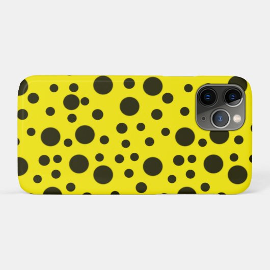 Modernes, einfaches Schwarzes Nadelmuster Case-Mate iPhone Hülle (Rückseite (Horizontal))