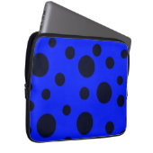 Modernes, einfaches Schwarzes Nadelmuster Laptopschutzhülle (Vorne Rechts)