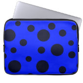 Modernes, einfaches Schwarzes Nadelmuster Laptopschutzhülle (Vorderseite)