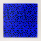 Modernes, einfaches Schwarzes Nadelmuster Puzzle (Horizontal)