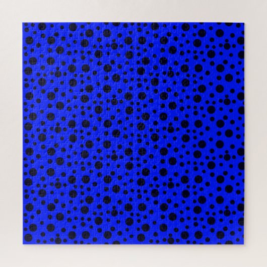 Modernes, einfaches Schwarzes Nadelmuster Puzzle (Vertikal)