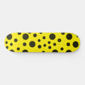 Modernes, einfaches Schwarzes Nadelmuster Skateboard (Horizontal)