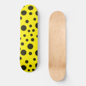 Modernes, einfaches Schwarzes Nadelmuster Skateboard (Vorderseite)