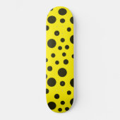 Modernes, einfaches Schwarzes Nadelmuster Skateboard (Vorderseite)