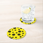 Modernes, einfaches Schwarzes Nadelmuster Untersetzer (Vor Ort)