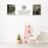 Modernes einfaches schwarzes und weißes benutzerde banner (Insitu)
