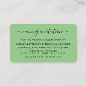 Modernes, einfaches Script-Abend-Event-Ticket lade Visitenkarte (Vorderseite)