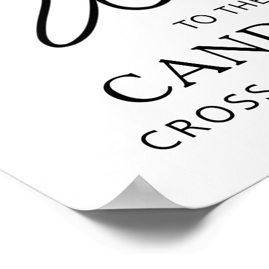 Modernes einfaches Script Graduate Willkommen 4 Fo Poster (Ecke)