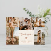 Modernes, einfaches Skript 5 Fotos danke Ihnen Hoc Folieneinladung (Stehend vorne)