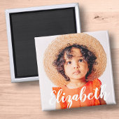 Modernes, einfaches Skript, das Ihren Namen und Ih Magnet