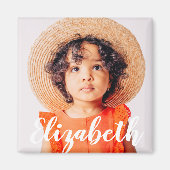 Modernes, einfaches Skript, das Ihren Namen und Ih Magnet (Vorne)