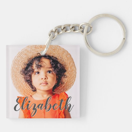 Modernes, einfaches Skript, das Ihren Namen und Ih Schlüsselanhänger (Rückseite)