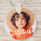 Modernes, einfaches Skript, das Ihren Namen und Ih Schlüsselanhänger