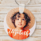 Modernes, einfaches Skript, das Ihren Namen und Ih Schlüsselanhänger