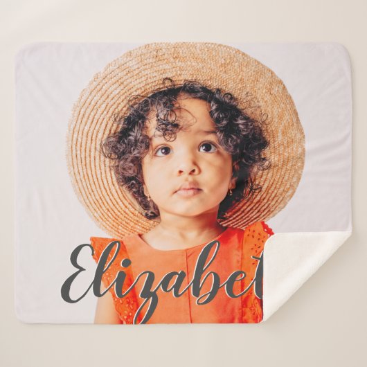 Modernes, einfaches Skript, mit dem Sie Ihren Name Sherpadecke (Vorderseite (Horizontal))