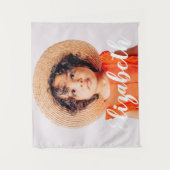 Modernes, einfaches Skript, mit dem Sie Ihren Name Wandteppich (Vorderseite)