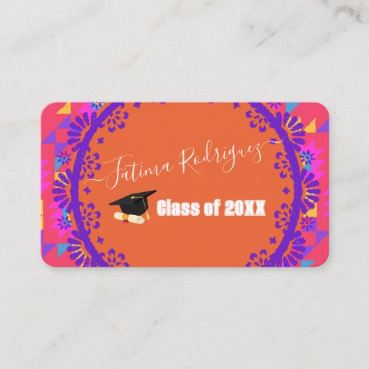 Modernes einfaches Spanisch Visitenkarte (Vorderseite)