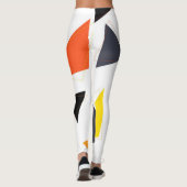 Modernes, einfaches, spielerisches geometrisches M Leggings (Rückseite)