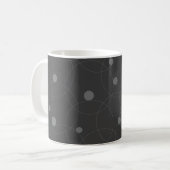 Modernes, einfaches, spielerisches, lustiges Kreis Kaffeetasse (Vorderseite Links)