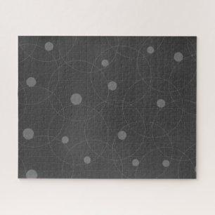 Modernes, einfaches, spielerisches, lustiges Kreis Puzzle