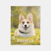 Modernes, einfaches, stilvolles Personalisiertes D Fleecedecke (Vorderseite)