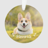 Modernes, einfaches, stilvolles Personalisiertes D Ornament (Vorderseite)