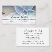 Modernes, einfaches Sukkuläres Kinderzimmer-Foto d Visitenkarte (Vorne/Hinten)