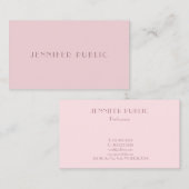 Modernes Einfaches Template Beruflich luxuriös Visitenkarte (Vorne/Hinten)