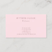 Modernes Einfaches Template Beruflich luxuriös Visitenkarte (Rückseite)