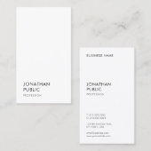 Modernes Einfaches Template Elegant Beruflich Visitenkarte (Vorne/Hinten)