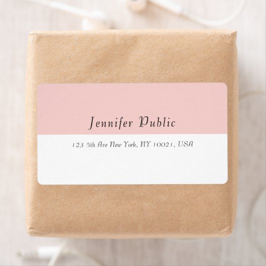 Modernes, einfaches Template Rosa Weiß elegant. (Insitu)