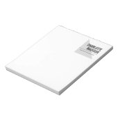 Modernes Einfaches Trendiges Minimalistisches Einf Notizblock (Rotiert)