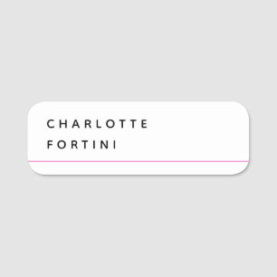 Modernes, einfaches trendy Minimalistisch Namensschild