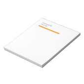 Modernes, einfaches trendy Minimalistisch Notizblock (Rotiert)