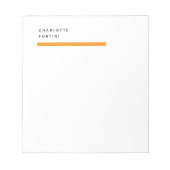 Modernes, einfaches trendy Minimalistisch Notizblock (Vorderseite)