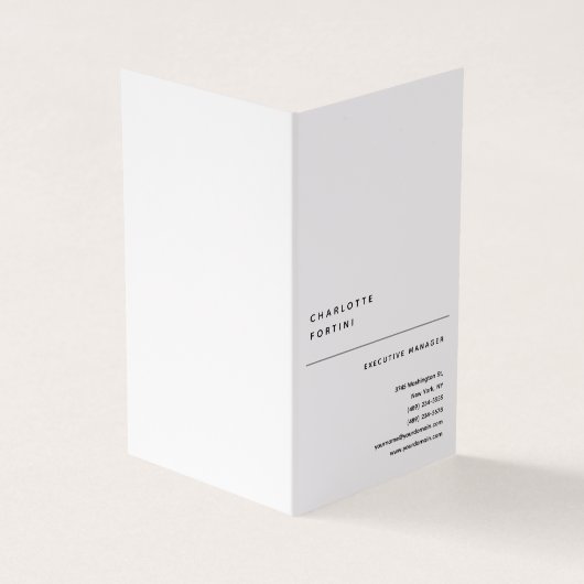 Modernes, einfaches trendy Minimalistisch Visitenkarten (Vorderseite)