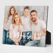 Modernes, einfaches und elegantes Foto mit Familie Fotoplatte (Seite)