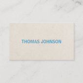 Modernes, einfaches und feines Papier Blue Consult Visitenkarte (Vorderseite)