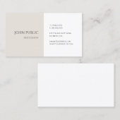 Modernes, einfaches und Minimalistisches Design Visitenkarte (Vorne/Hinten)