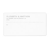 Modernes, einfaches und Minimalistisches Hochzeits (Vorne)