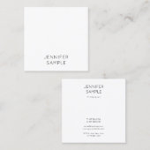 Modernes, einfaches und Minimalistisches Template Quadratische Visitenkarte (Vorne/Hinten)